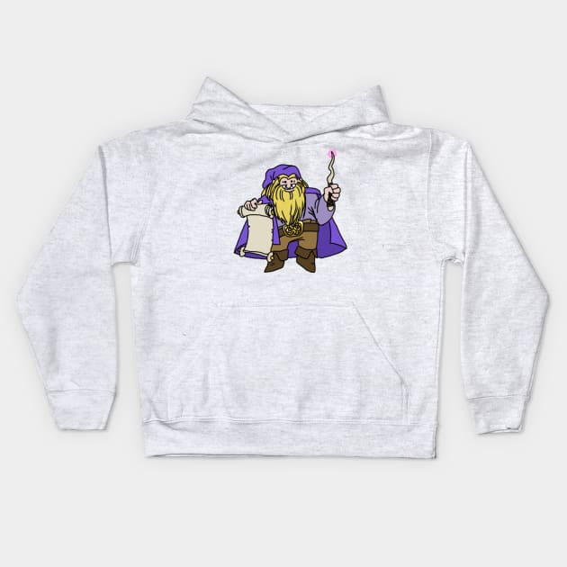 Dwarf Wizard Kids Hoodie by NathanBenich